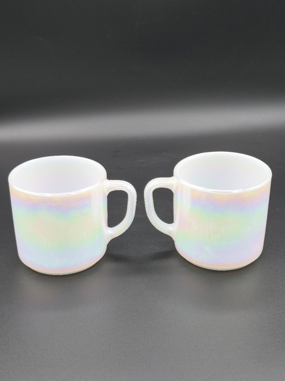 Vintage Fireking Moonglow Coffee Mugs (2)